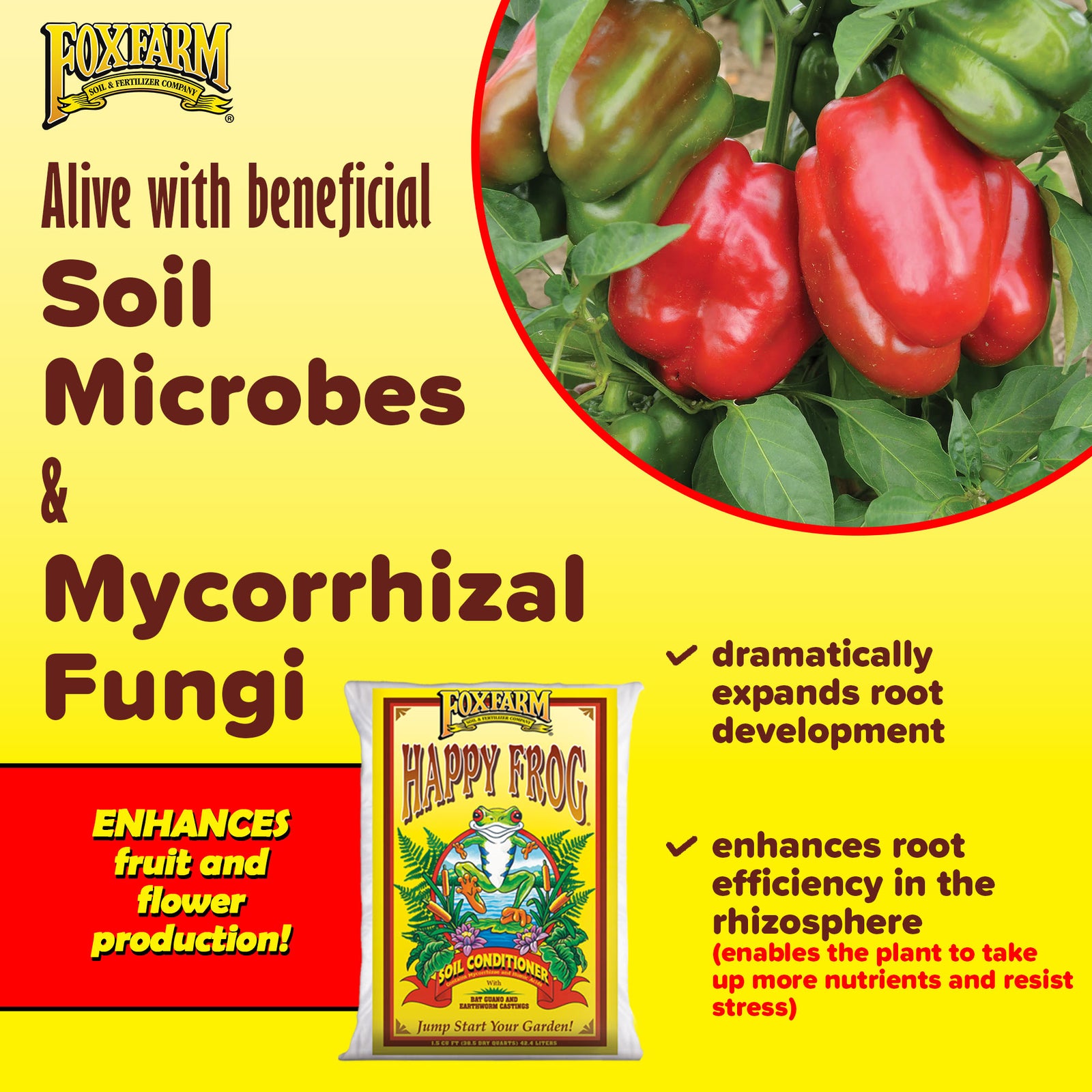 Foxfarm Happy Frog Garden Soil Conditioner with Beneficial Microbes, 1.5 Cu Ft