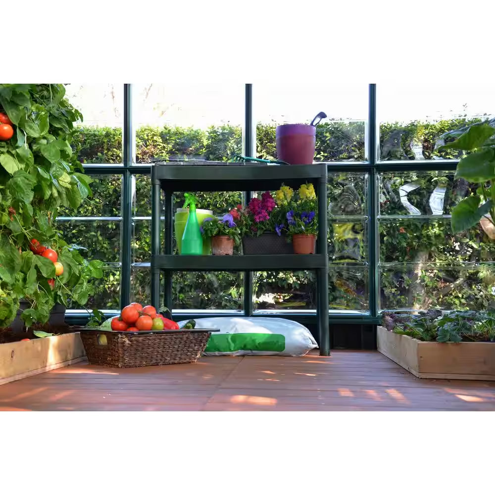 2-Tier Durable Plastic Bench