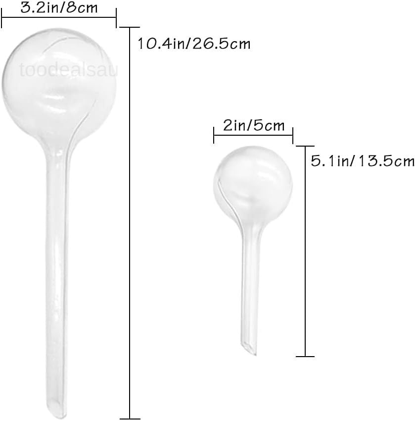 10 Pack Clear Plant Watering Globes,Plastic Self Watering Bulbs for Indoor Plant