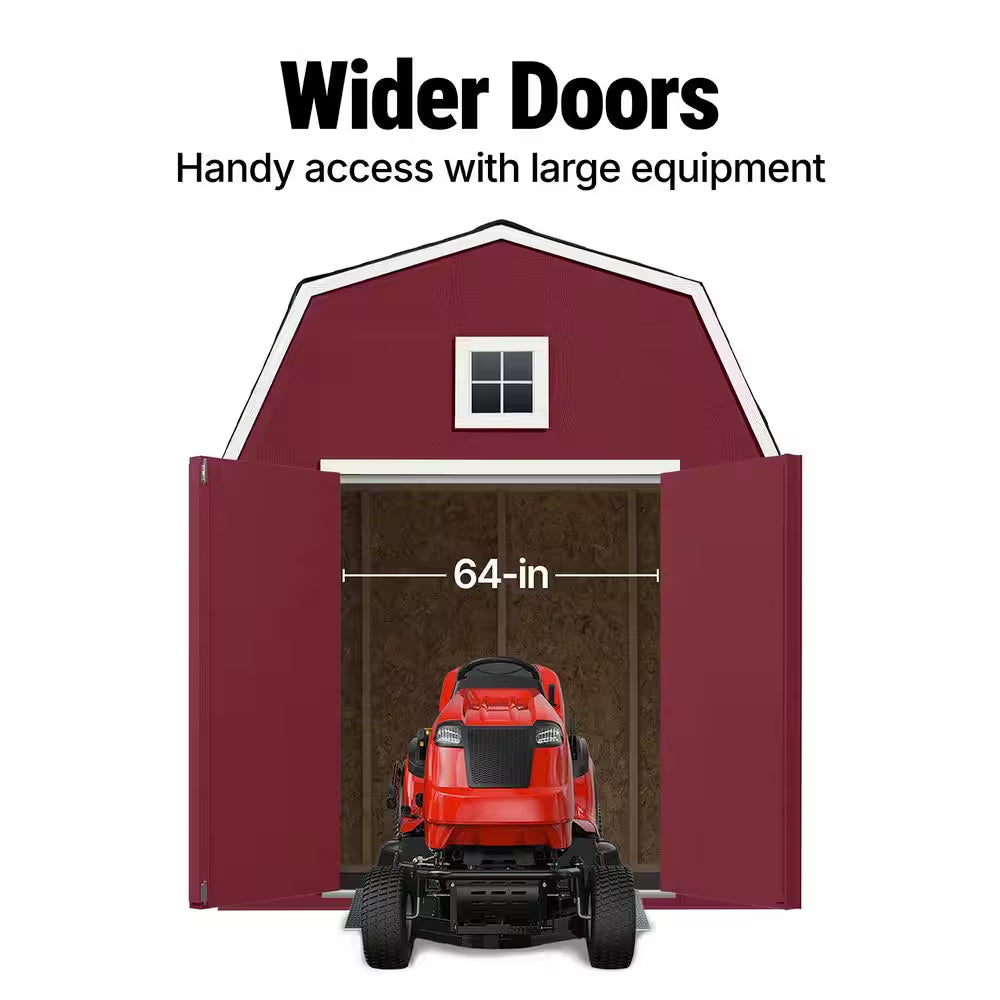 Montana Do-It-Yourself 8 Ft. X 10 Ft. Barn Style Wood Garden Shed Storage with Smartside Siding and Loft (80 Sq. Ft.)