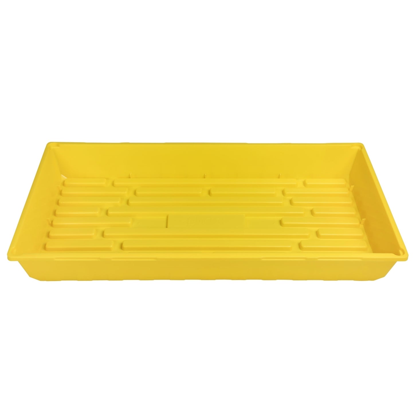 SUNPACK 10” X 20” Mega Plastic Seed Starting Tray, Yellow, 2.5” (Pack of 2)