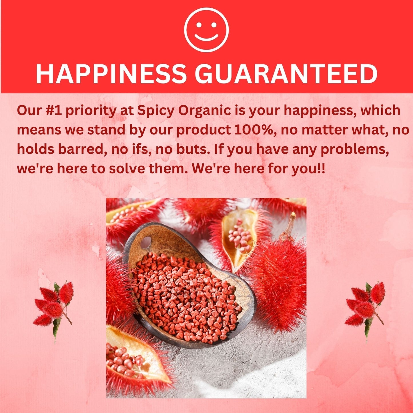 Organic Annatto Seeds- Certified USDA Organic- Achiote Seeds Spice Seasoning