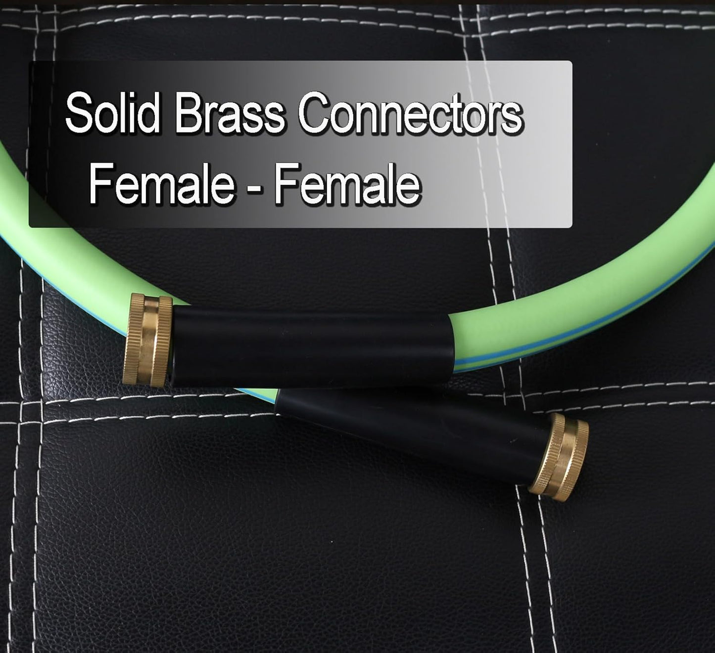 Female to Female Heavyduty Garden Hose 4 Ft X 5/8 Inch Green Color Short Leader Water Hose (4 Feet)