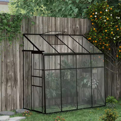 50 In. X 99.5 In. X 94.5 In. Aluminum Alloy, Polycarbonate Black Polycarbonate GREENHOUSE