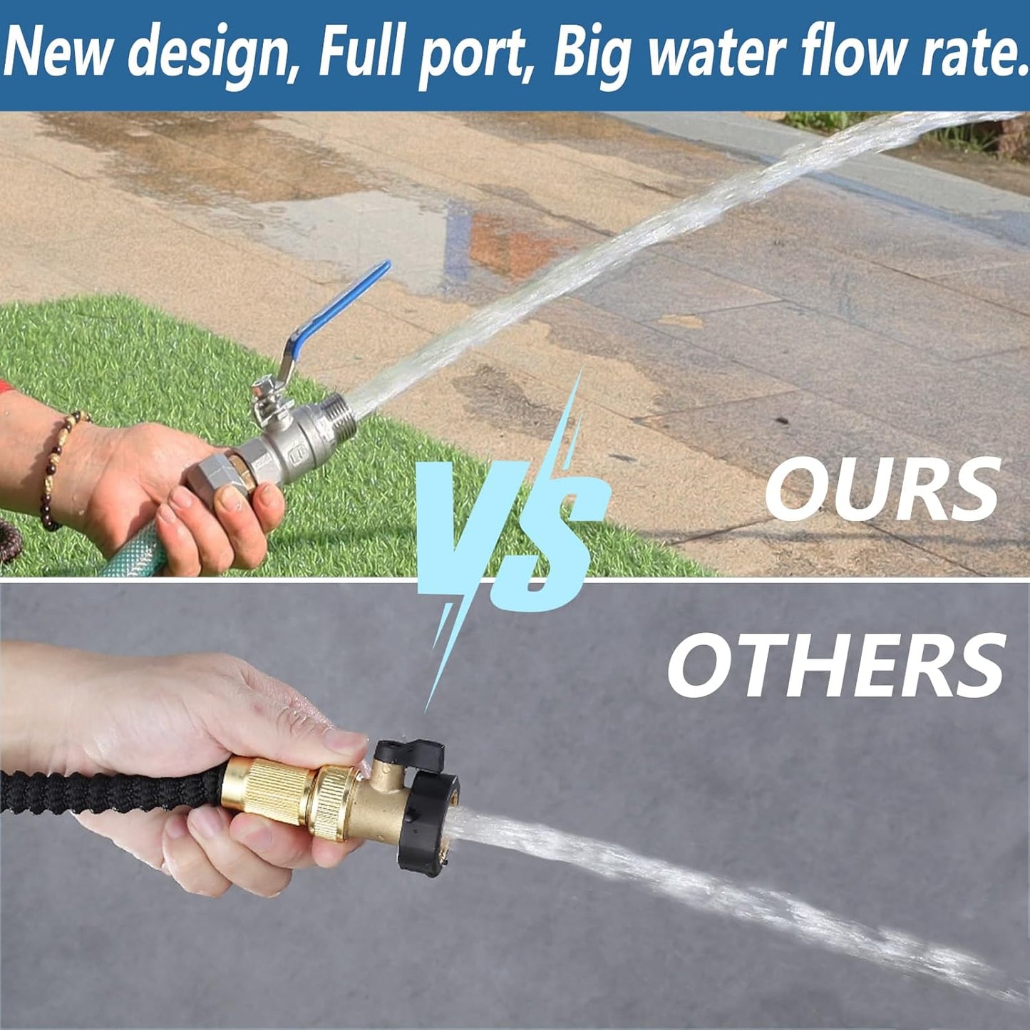 3/4In Garden Hose Shut off Valve 304 Stainless Steel Full Flow Ball Valve