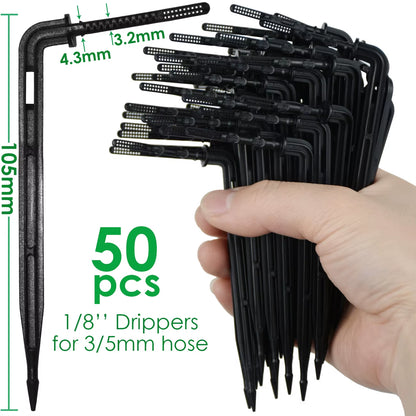 Greenhouse Drip Irrigation 4-Way 3/5Mm 2-Way Drip Arrow Transmitter Garden Automatic Watering System Potted Plant 10/20Set