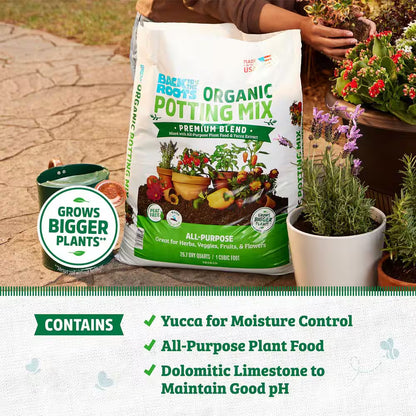 Organic Bulk Potting Mix Soil Pallet (60 1 Cu. Ft. Bags) , Premium Moisture Control Blend with Organic Fertilizer