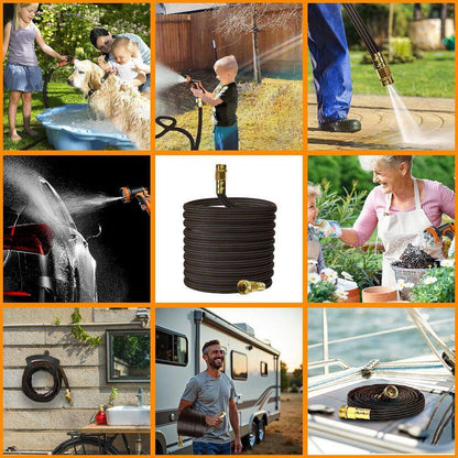 90 Degree Garden Hose Adapter with Shut off Valve 3/4 Solid Brass Elbow Connector with 2 Pressure Washers