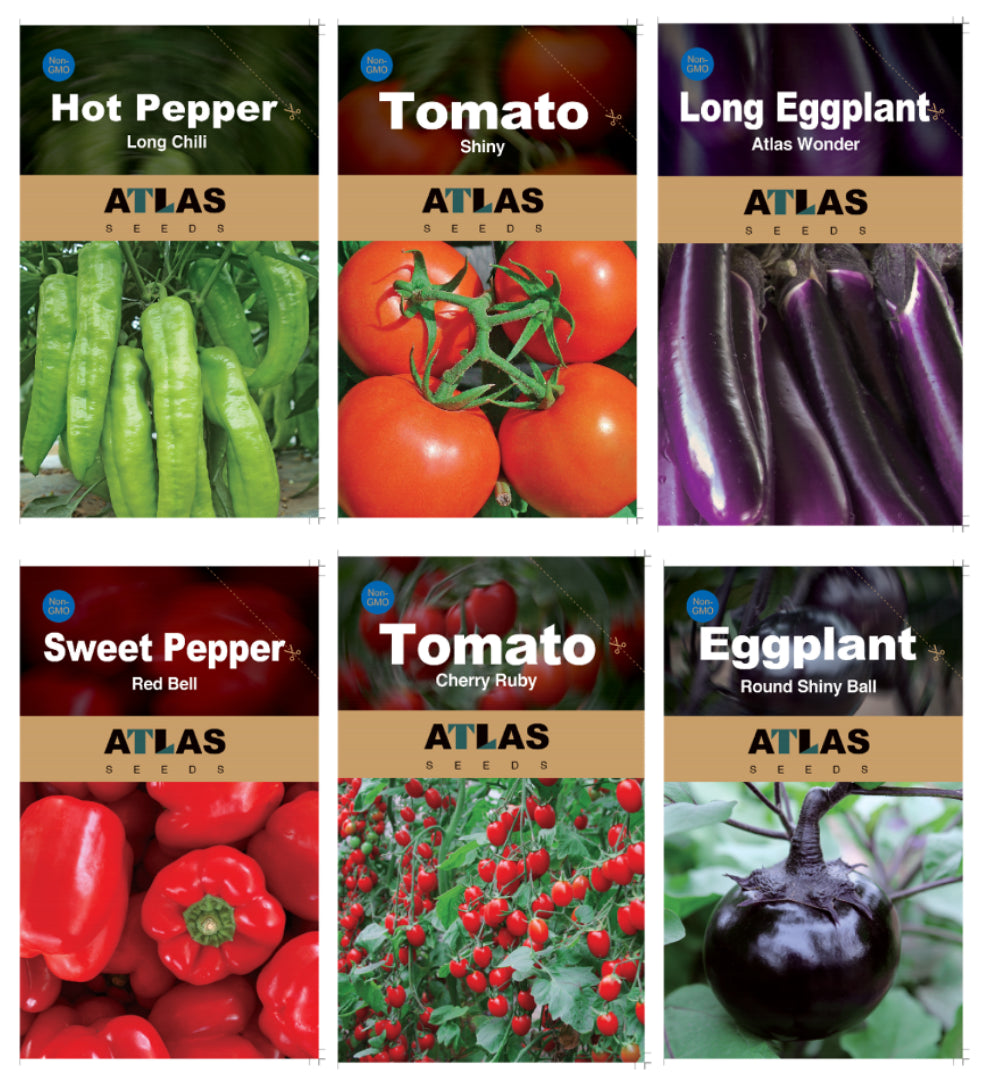 Atlas Vegetable Seeds Survival Garden Kit - over 30,000 Seeds, 29 Varieties