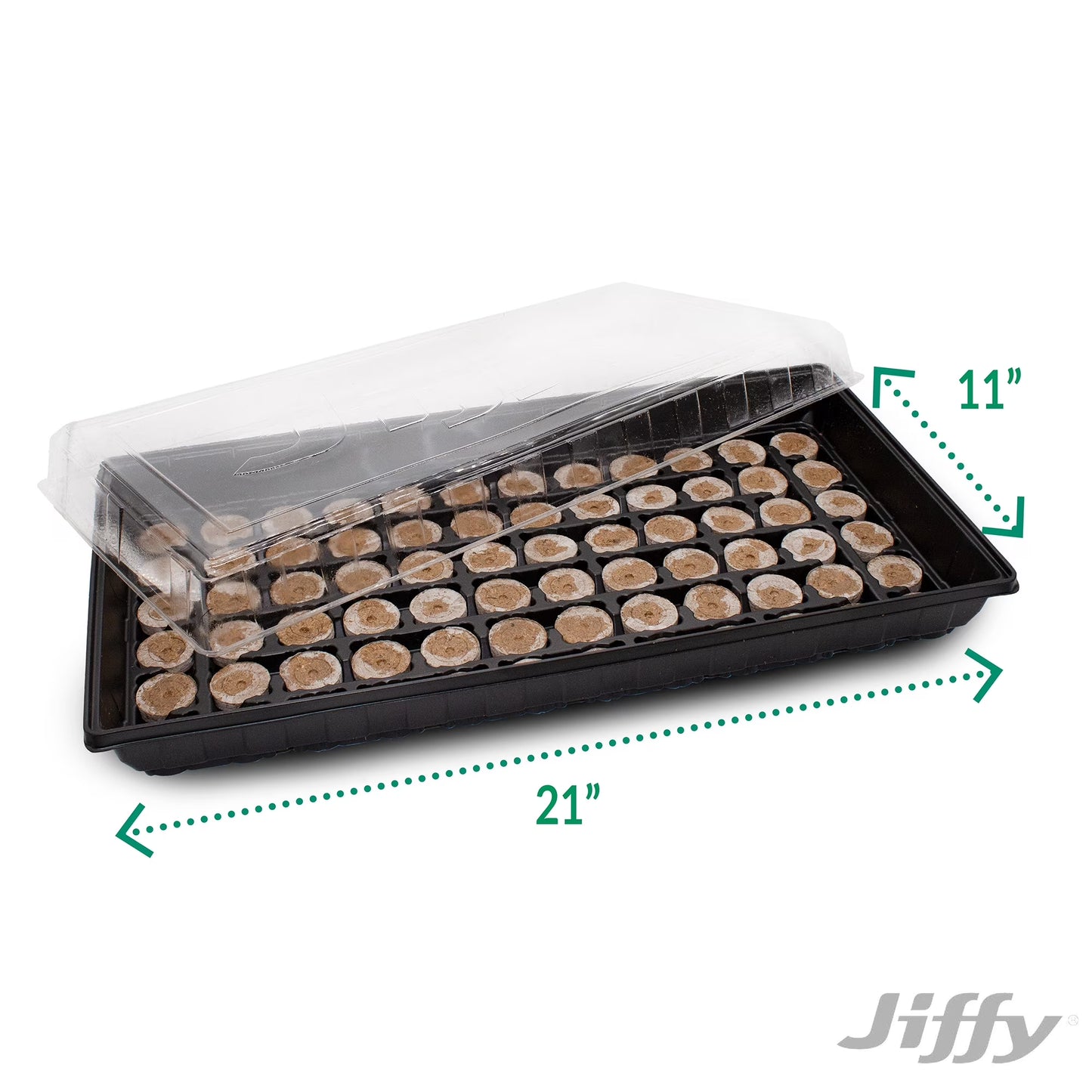 72 Cell Greenhouse Seed Starter Kit with 36Mm Peat Pellets