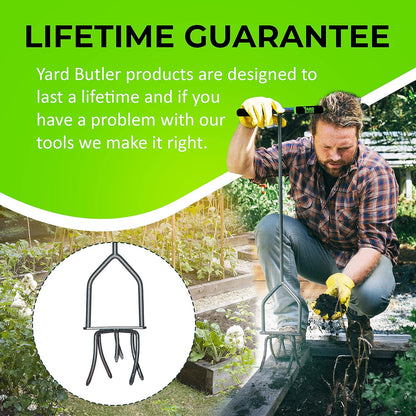 Twist Tiller Garden Cultivator & Hand Tiller Heavy Duty Garden Claw Hand Tool