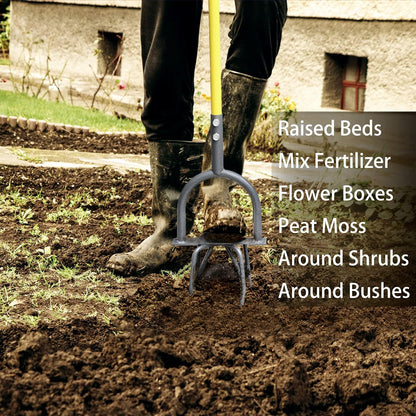 Hand Tiller Garden Claw Garden Twist Tiller Heavy Duty Manual Soil Tiller for Fl