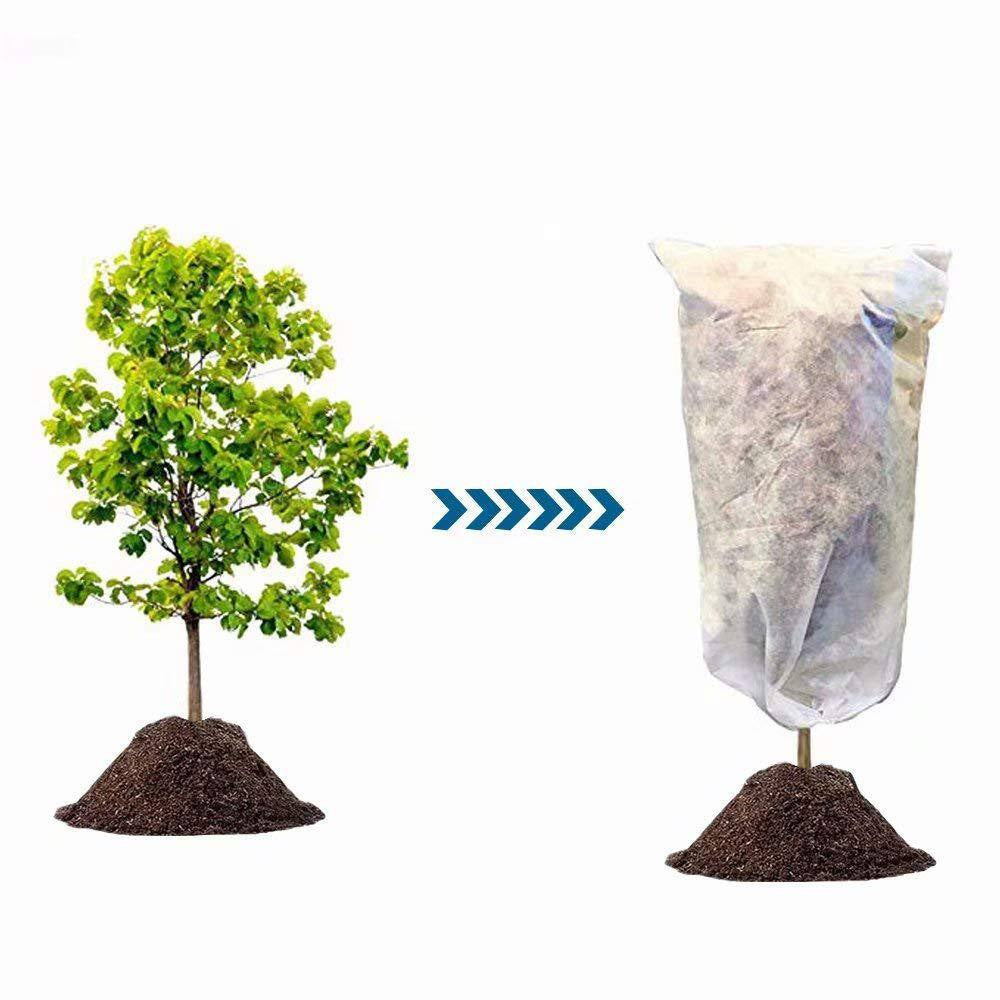 72 In. X 60 In. 0.95 Oz. Plant Cover Warm Worth Frost Blanket, 3D Roundcube Shrub Jacket