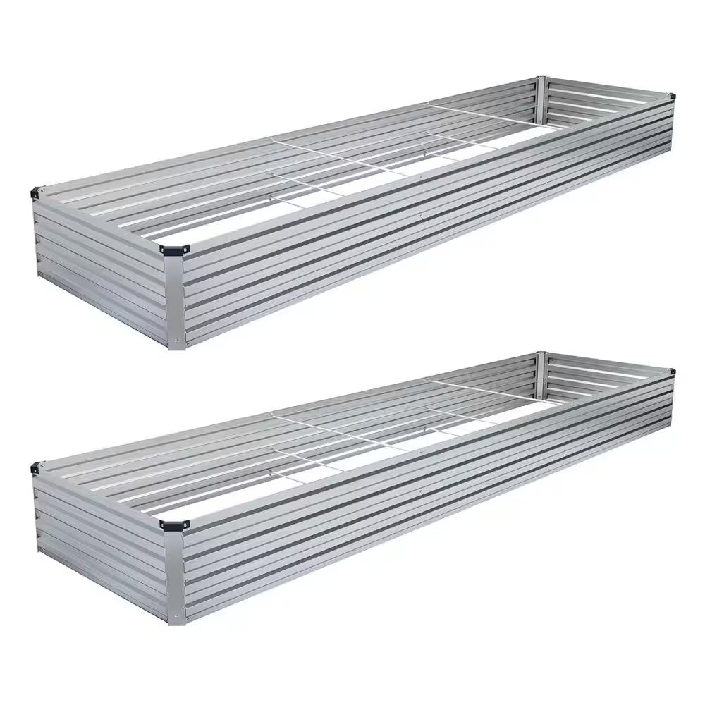 48 Cu. Ft. Soil Galvanized Raised Garden Bed Outdoor Garden for Planting, Fruit, Herb (1-Pack)