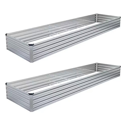 48 Cu. Ft. Soil Galvanized Raised Garden Bed Outdoor Garden for Planting, Fruit, Herb (1-Pack)
