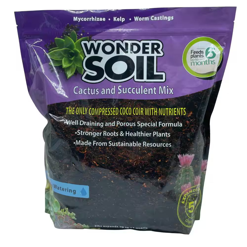 12 Qt. Premium Cactus and Succulent Expanding Potting Soil Mix