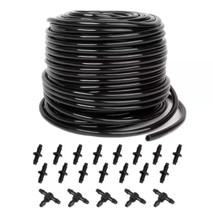 Essential 1/4 In. Dia X 100 Ft. Standard-Duty Drip Irrigation Tubing Kit with 20-Pieces Drip Irrigation Parts