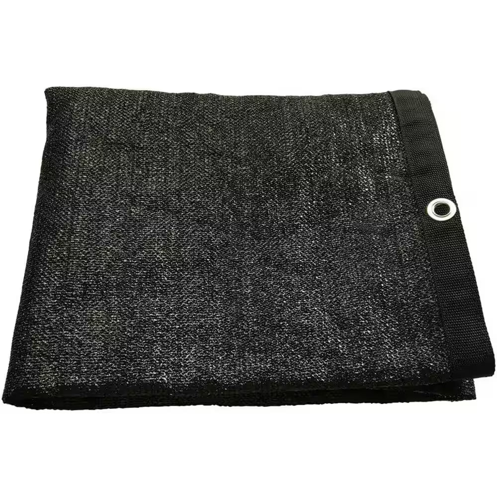 12 Ft. X 10 Ft. 40% Shade Cloth Black Sunblock Fabric with Grommets UV Resistant for Garden Plants Cover