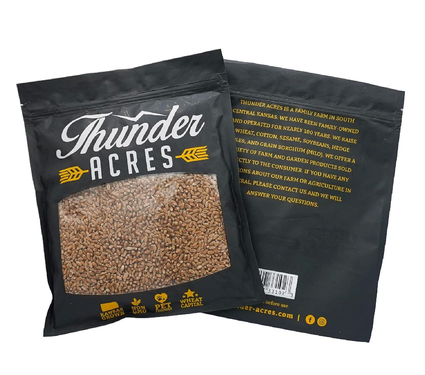 Wheat Seed, Glysophate Free, Non GMO, Wheatgrass, Hard Red Winter Wheat Berries (5Lbs)