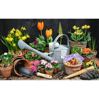 12 In. Wooden Dibber- Bulb Planter with Brass Tip