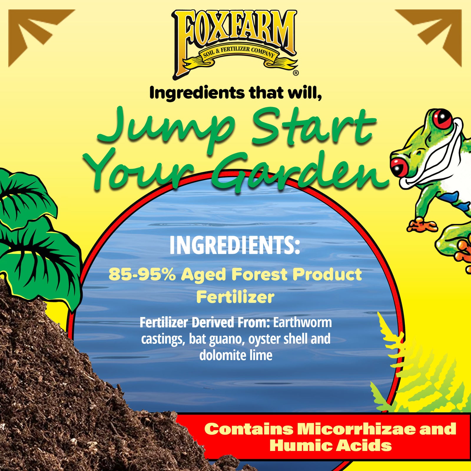 Foxfarm Happy Frog Garden Soil Conditioner with Beneficial Microbes, 1.5 Cu Ft