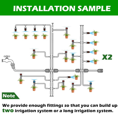 Maotong 240Ft Drip Irrigation System Kit, Automatic Garden Watering Mi