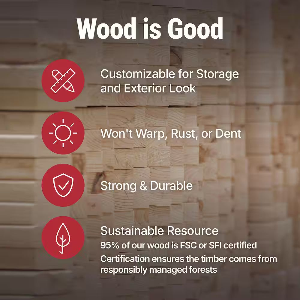 Montana Do-It-Yourself 8 Ft. X 10 Ft. Barn Style Wood Garden Shed Storage with Smartside Siding and Loft (80 Sq. Ft.)