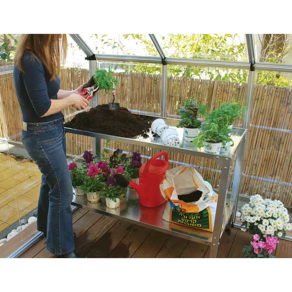 43 In. W X 20 In. D Greenhouse Metal Work Bench