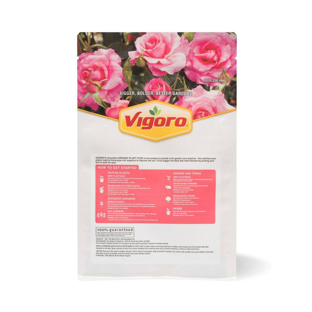 6 Lb. Organic Rose and Flower Plant Food 4-7-3 (6-Pack)