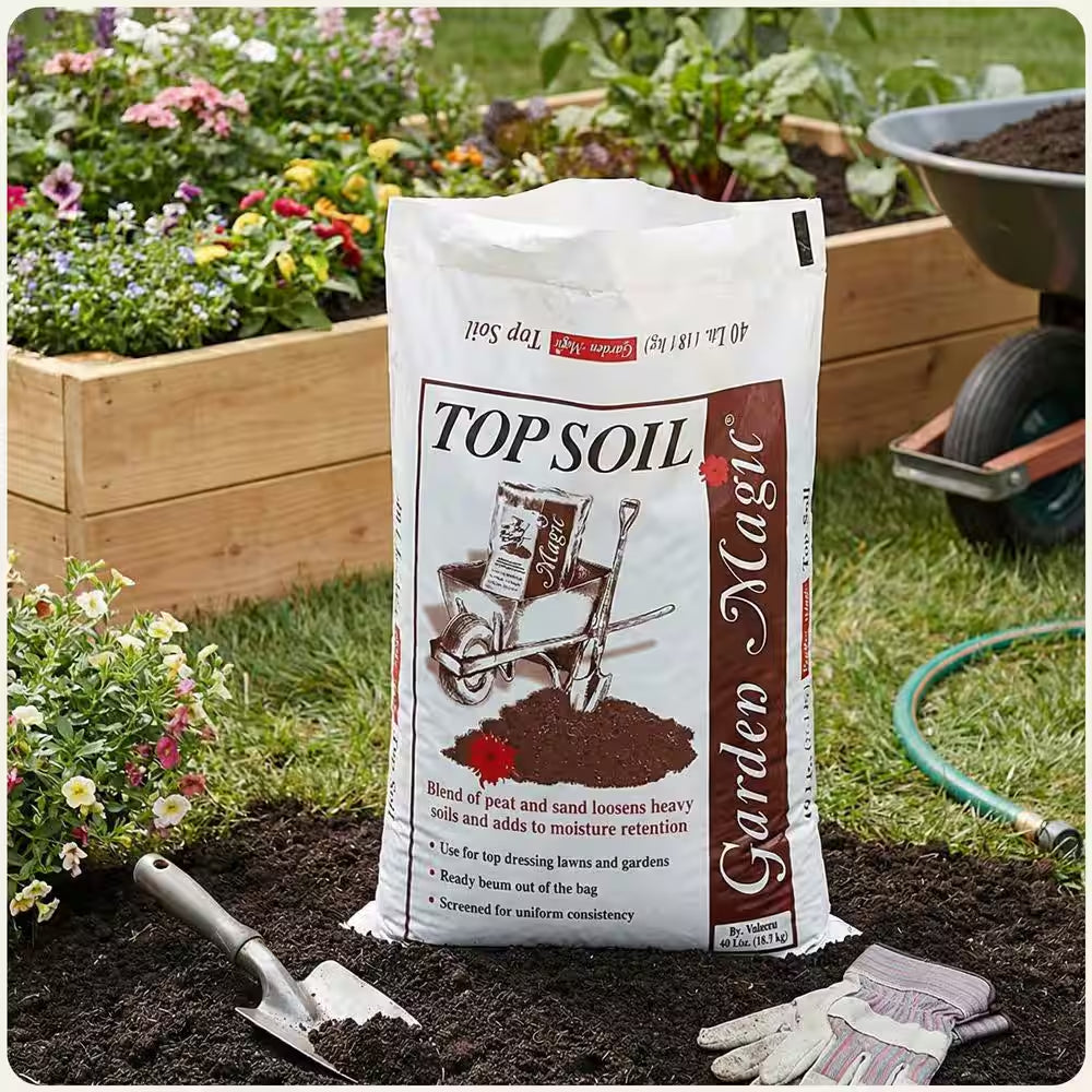 40 Lbs. Organic Planting Potting Top Soil Blend Bag