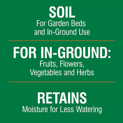 1 Cu. Ft. All Purpose Garden Soil for In-Ground Use for Fruits, Flowers, Vegetables and Herbs