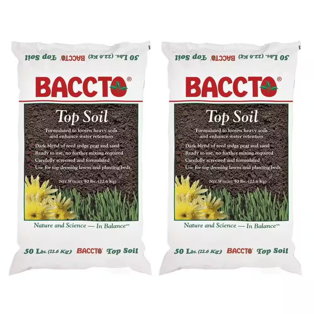 1550P  Top Soil with Reed Sedge, and Sand, 50 Lbs. (2-Pack)