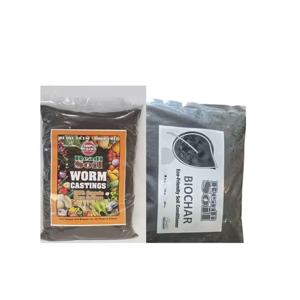 10 Lb. RS Worm Castings and 10 Lb. BC Organic Soil Amendment