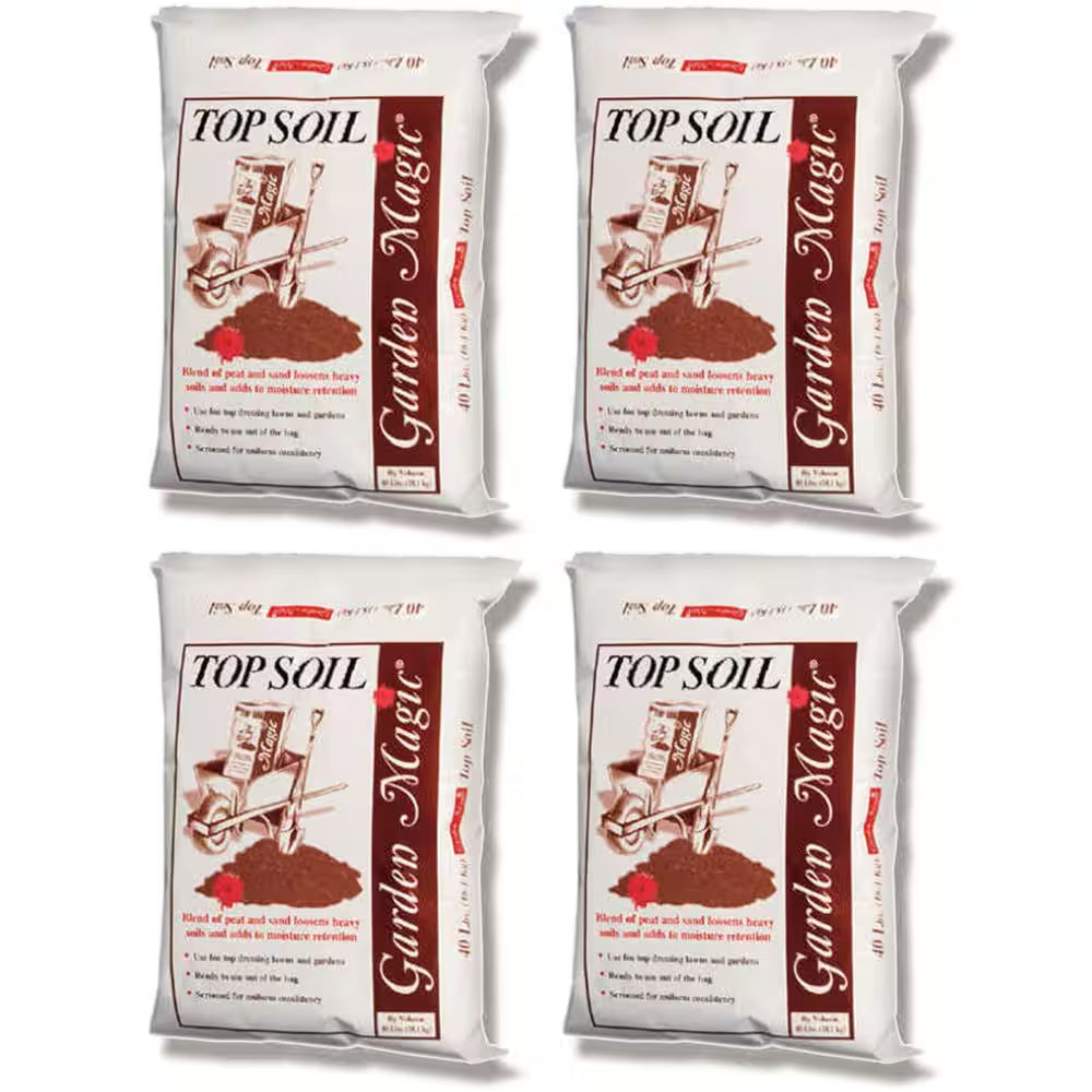 Garden Magic Organic Planting Potting Soil, 40 Lbs. Bag (4-Pack)