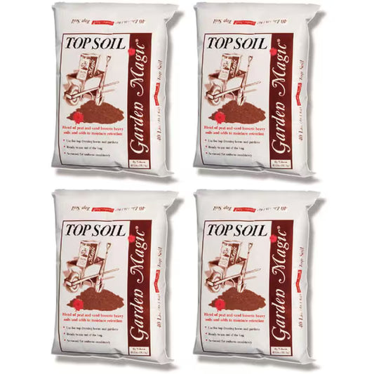 Garden Magic Organic Planting Potting Soil, 40 Lbs. Bag (4-Pack)