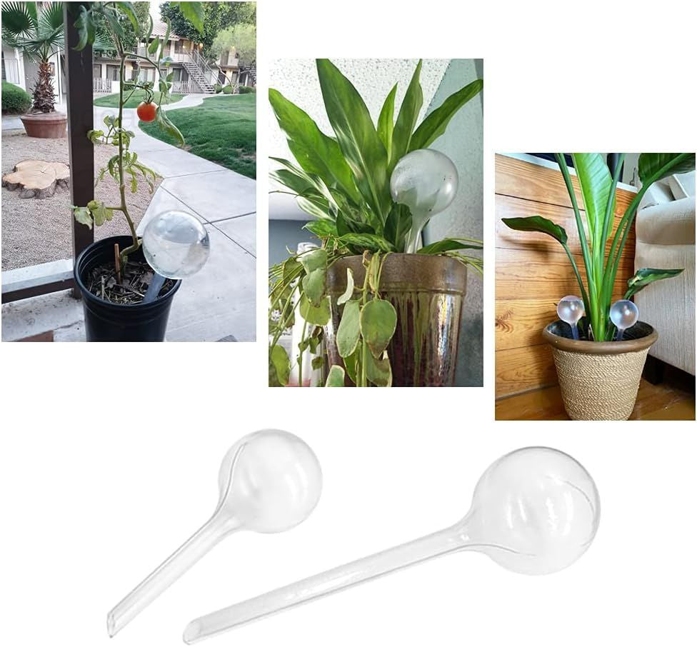 10 Pack Clear Plant Watering Globes,Plastic Self Watering Bulbs for Indoor Plant