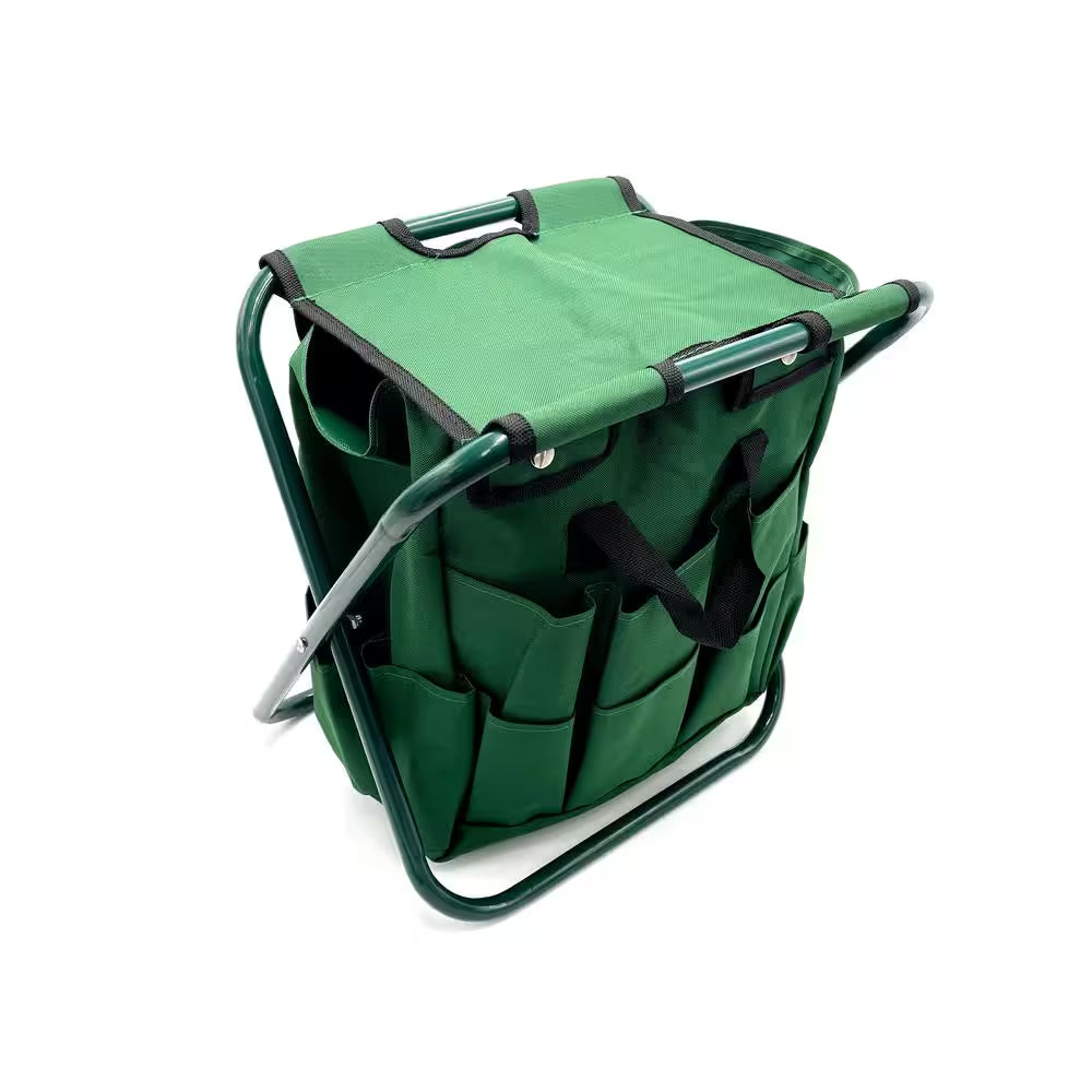 English Garden 15 In. Folding Garden Stool with Storage Bag