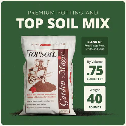 40 Lbs. Organic Planting Potting Top Soil Blend Bag