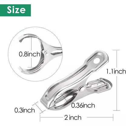 40-Pack Stainless Steel Garden Clips for Greenhouse and Shade Cloth