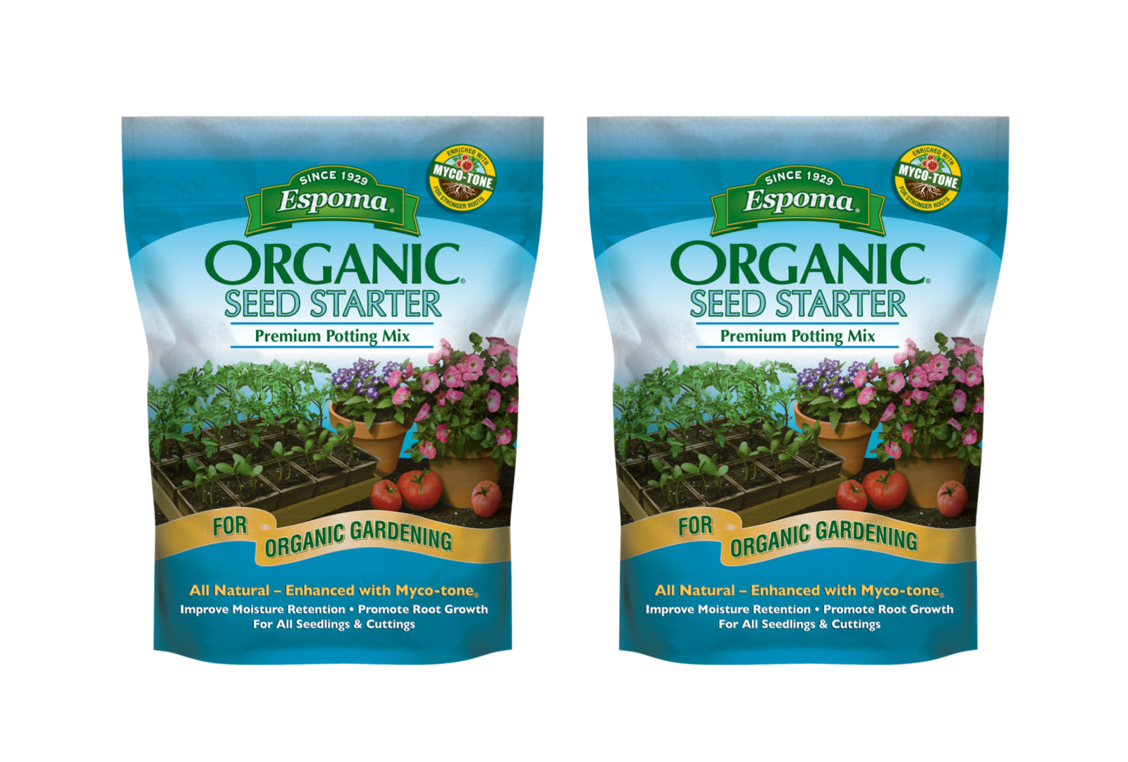 Espoma 16-Quart Organic Seed Starter Premium Potting Mix (2 Pack)