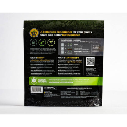 Biochar Blend with Carbonboost for Gardens and Raised Beds, Soil Amendment-4 Qt. Bags