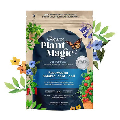 Organic Fast-Acting Water Soluble Plant Food 1/2 Lb., All-Purpose Fertilizer for Flowers Vegetables Herbs Fruit Trees