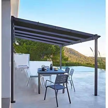 12 Ft. X 16 Ft. 90% Shade Cloth Black Sunblock Fabric with Rope UV Resistant for Patio/Pergola/Canopy