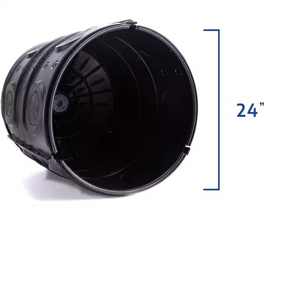 50 Gal. Black Stormwater Dry Well System Kit with 3-Side Panels for Rainwater Collection (1-Pack)