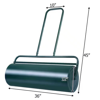 36 In. Push/Tow Fillable Lawn Roller in Green