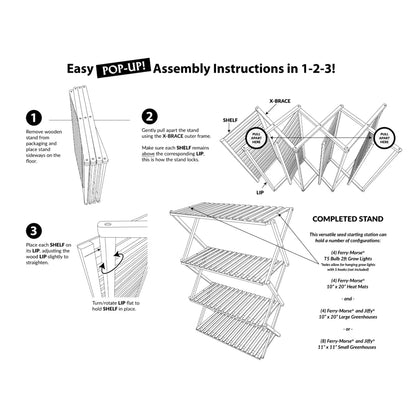 Indoor Multi-Tier Bamboo Plant Stand with Collapsible Design