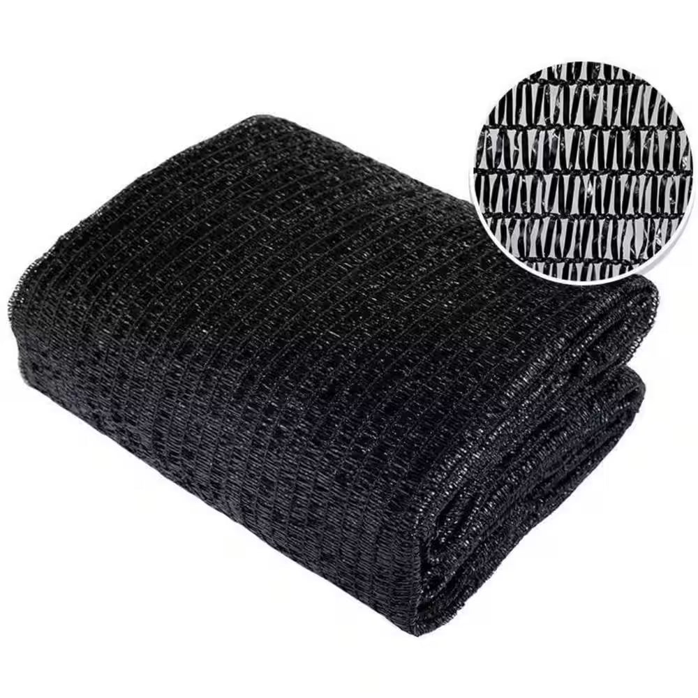 12 Ft. X 10 Ft. 40% Shade Cloth Black Sunblock Fabric with Grommets UV Resistant for Garden Plants Cover