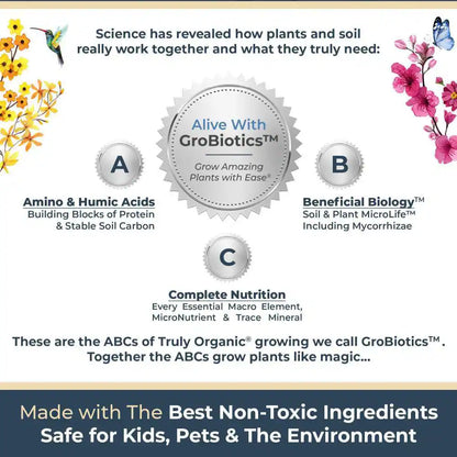 Organic Fast-Acting Water Soluble Plant Food 1/2 Lb., All-Purpose Fertilizer for Flowers Vegetables Herbs Fruit Trees