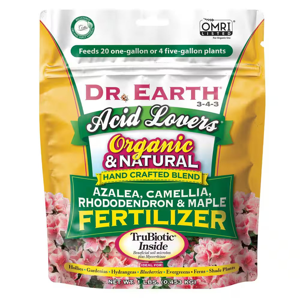 1 Lb. 13 Sq. Ft. Organic Acid Lovers Azalea Camellia Rhododendron and Maple Dry Fertilizer