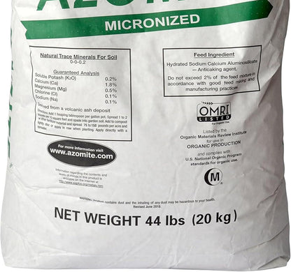 Raw Supply Organic Trace Mineral Powder 44LB Micronized, White